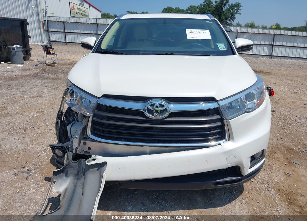 2016 TOYOTA HIGHLANDER XLE V6 VIN: 5TDKKRFHXGS167445
