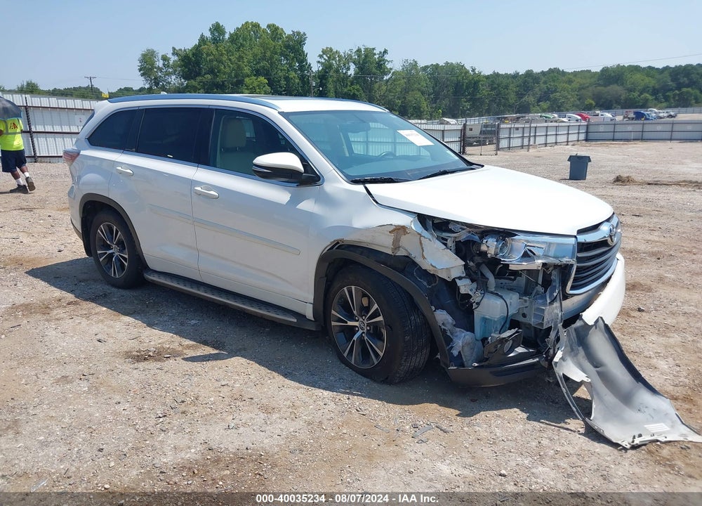 2016 TOYOTA HIGHLANDER XLE V6 VIN: 5TDKKRFHXGS167445
