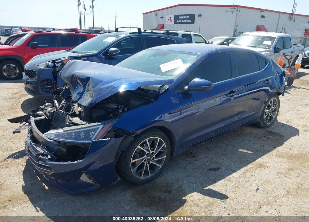 2020 HYUNDAI ELANTRA LIMITED VIN: 5NPD84LF9LH608933