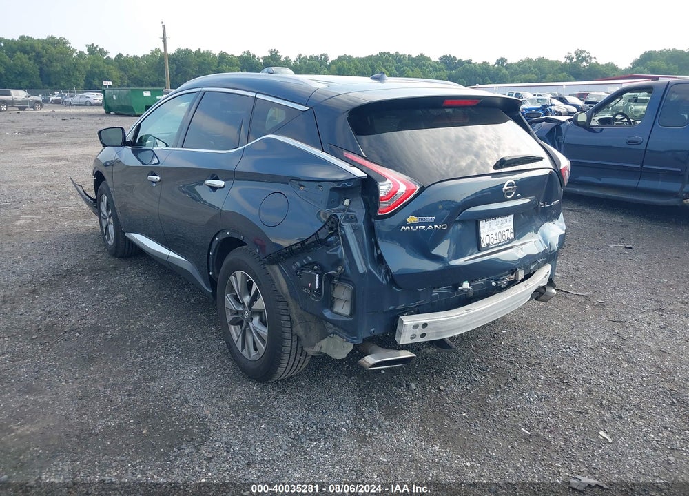 2015 NISSAN MURANO VIN: 5N1AZ2MHXFN221506