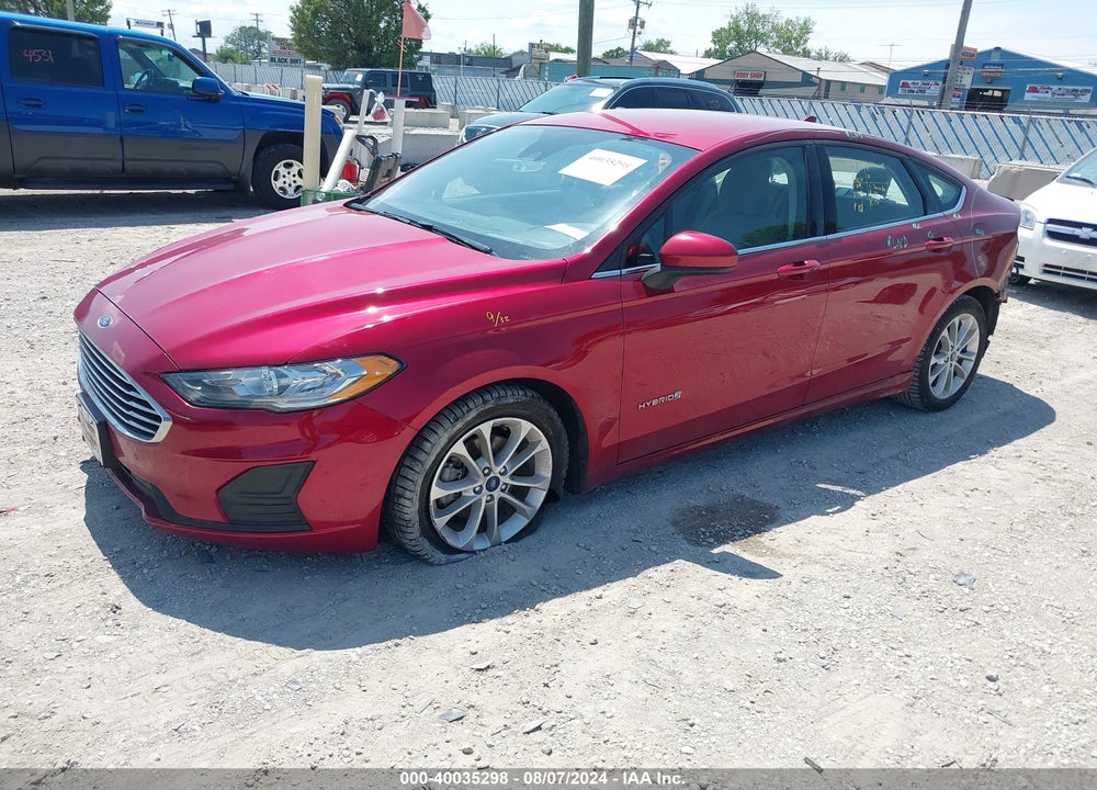2019 FORD FUSION HYBRID SE VIN: 3FA6P0LUXKR205998