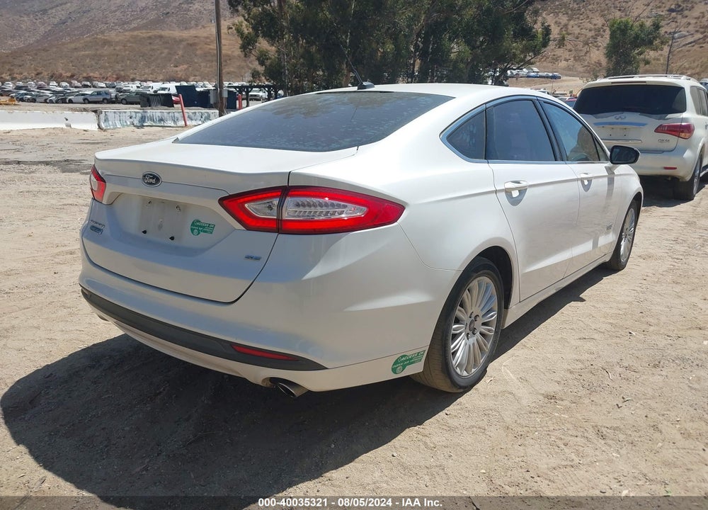 2014 FORD FUSION ENERGI SE LUXURY VIN: 3FA6P0PU7ER337552