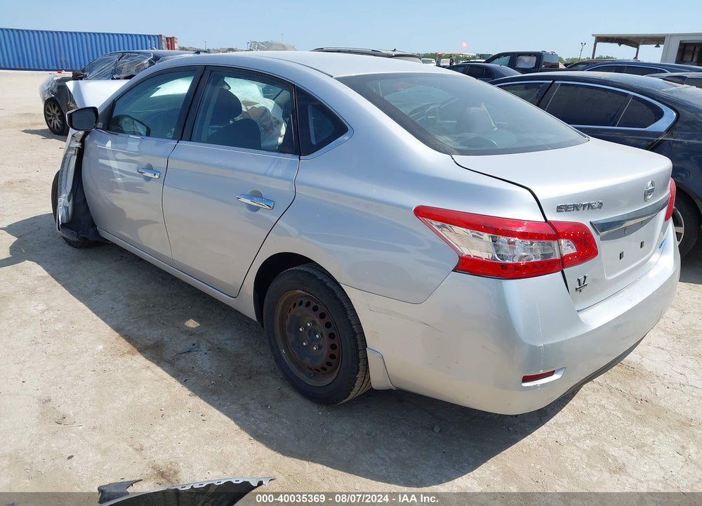 2013 NISSAN SENTRA S VIN: 3N1AB7APXDL765621