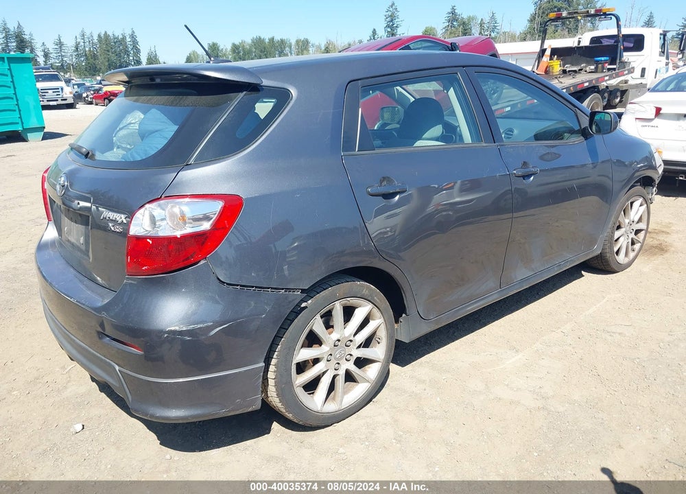 2009 TOYOTA MATRIX XRS VIN: 2T1GE40E89C001239
