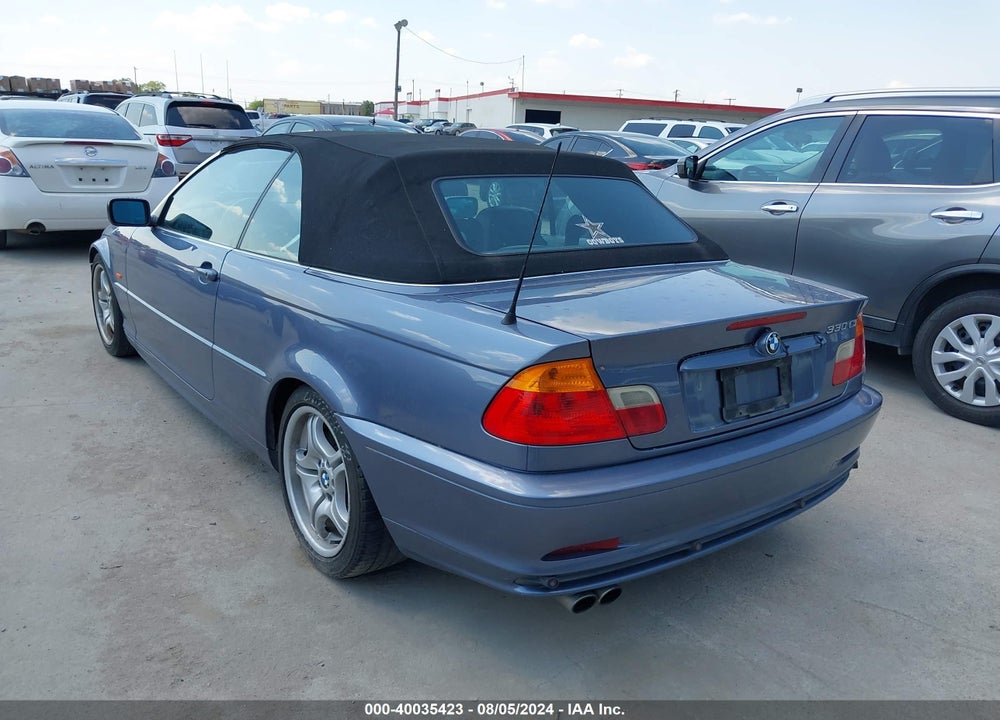 2001 BMW 330CI VIN: WBABS53491JU87402