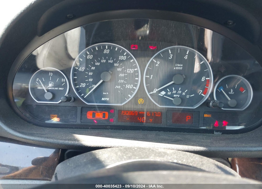 2001 BMW 330CI VIN: WBABS53491JU87402