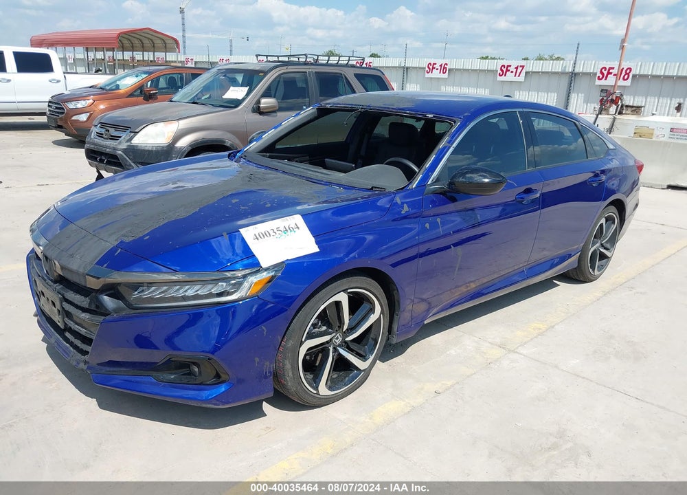2022 HONDA ACCORD SPORT VIN: 1HGCV1F36NA123682
