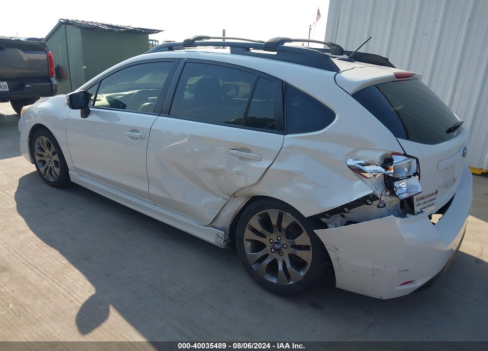 2015 SUBARU IMPREZA 2.0I SPORT LIMITED VIN: JF1GPAV68F8207409
