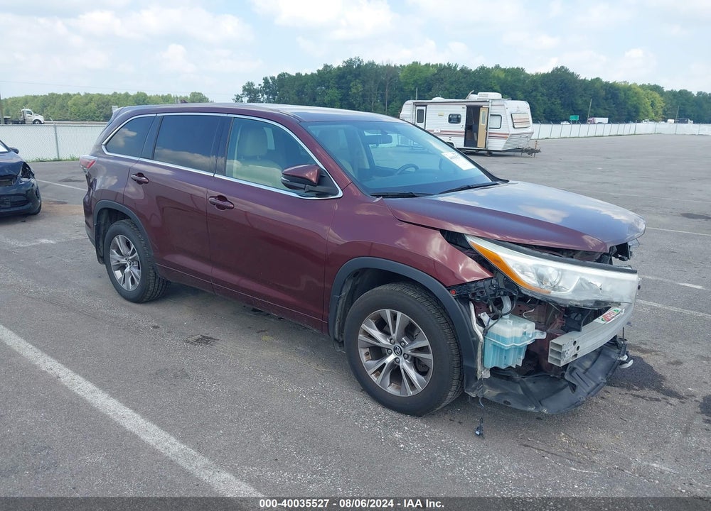 2016 TOYOTA HIGHLANDER LE PLUS V6 VIN: 5TDBKRFH4GS291419
