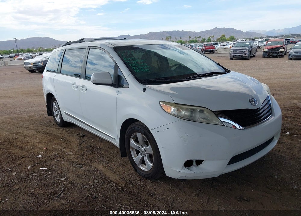 2011 TOYOTA SIENNA LE V6 VIN: 5TDKK3DC9BS152061