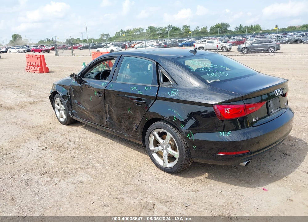 2015 AUDI A3 2.0T PREMIUM VIN: WAUBFGFF3F1110536