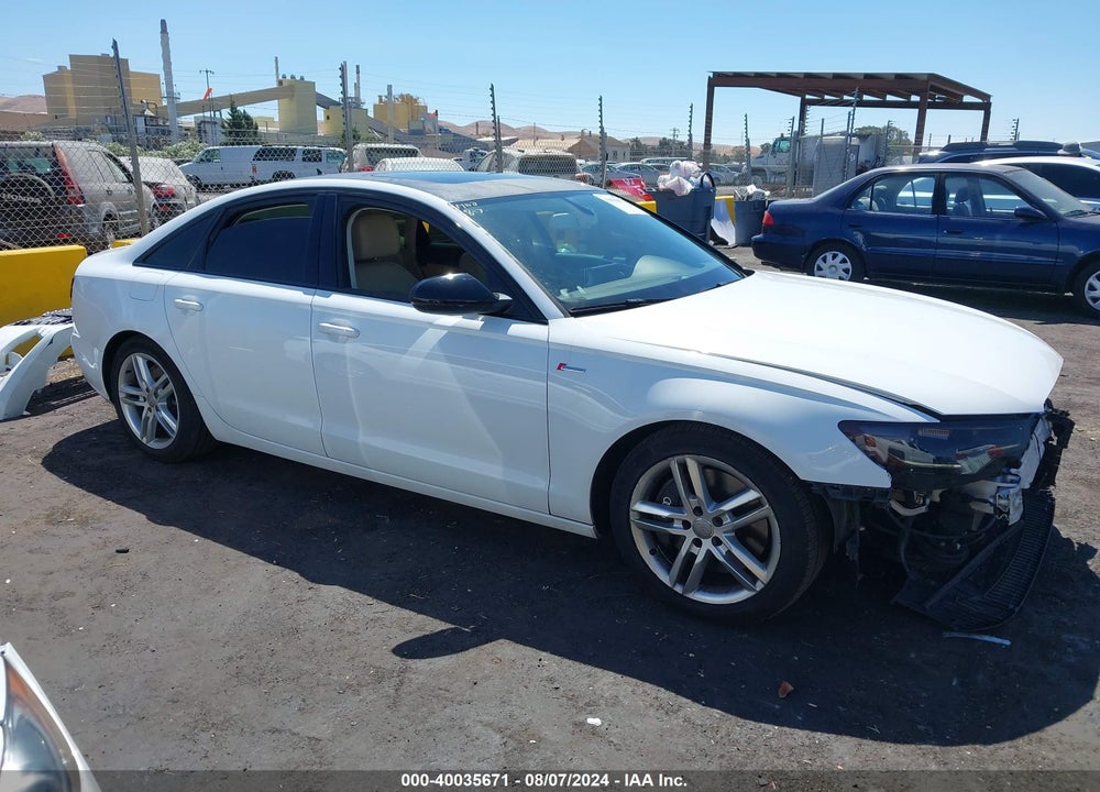 2012 AUDI A6 3.0 PREMIUM VIN: WAUGGAFC7CN046270