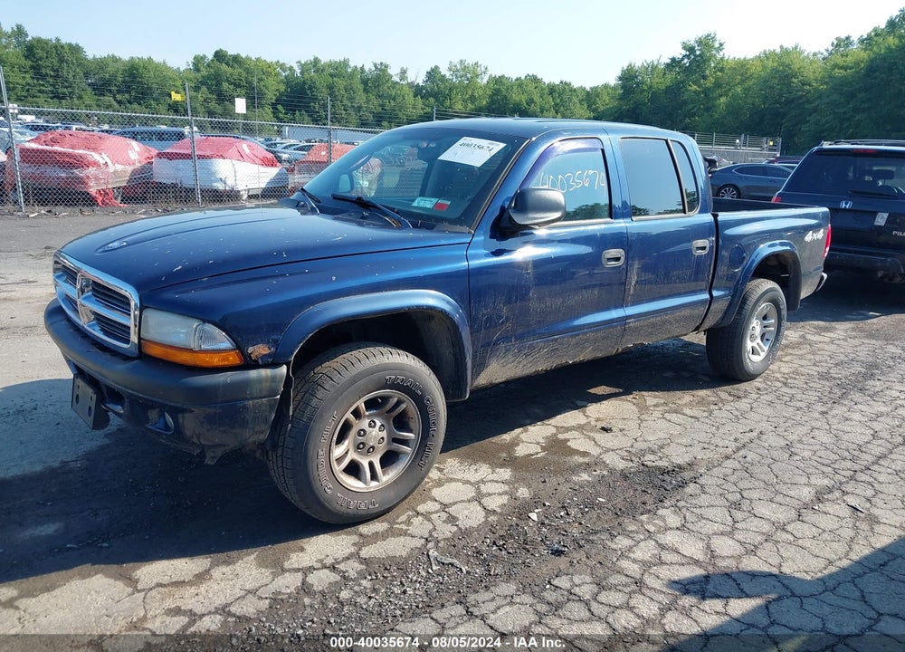 2004 DODGE DAKOTA SPORT/SXT VIN: 1D7HG38NX4S629801