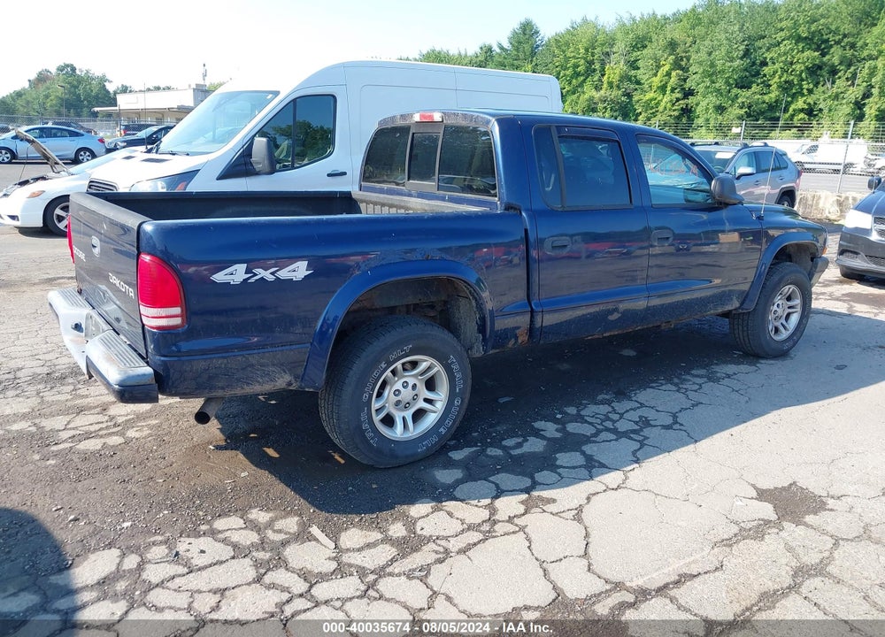 2004 DODGE DAKOTA SPORT/SXT VIN: 1D7HG38NX4S629801