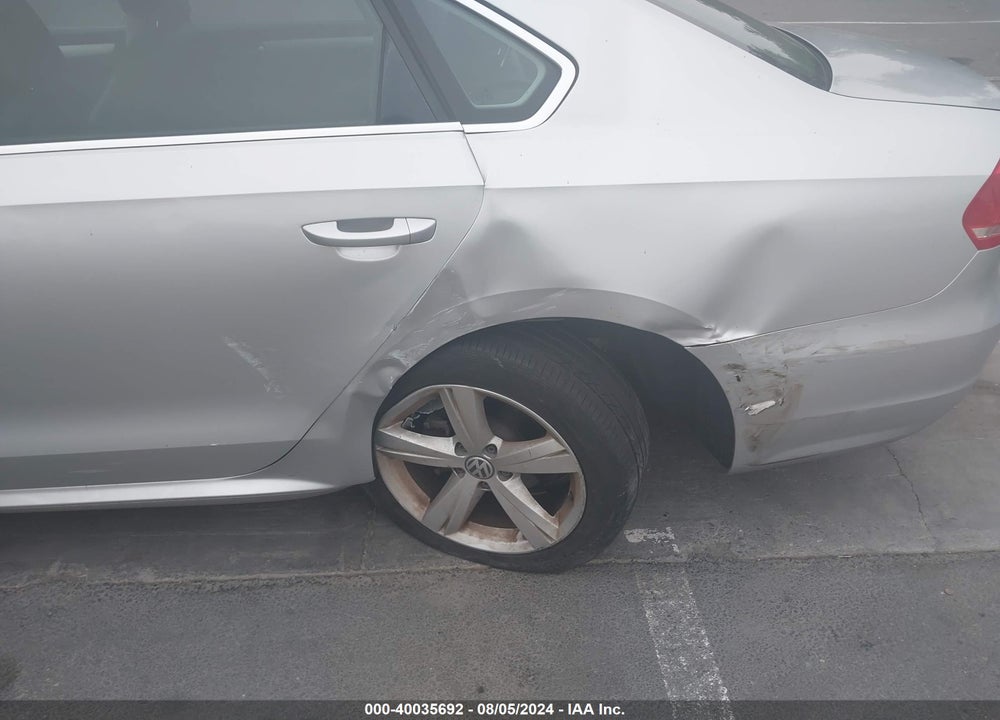 2013 VOLKSWAGEN PASSAT 2.5L SE VIN: 1VWBP7A38DC036641