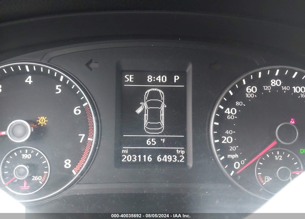 2013 VOLKSWAGEN PASSAT 2.5L SE VIN: 1VWBP7A38DC036641