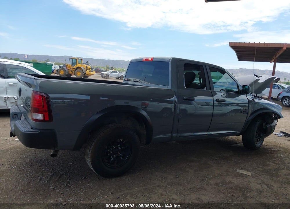 2022 RAM 1500 CLASSIC WARLOCK QUAD CAB 4X4 6'4 BOX VIN: 1C6RR7GG5NS225641