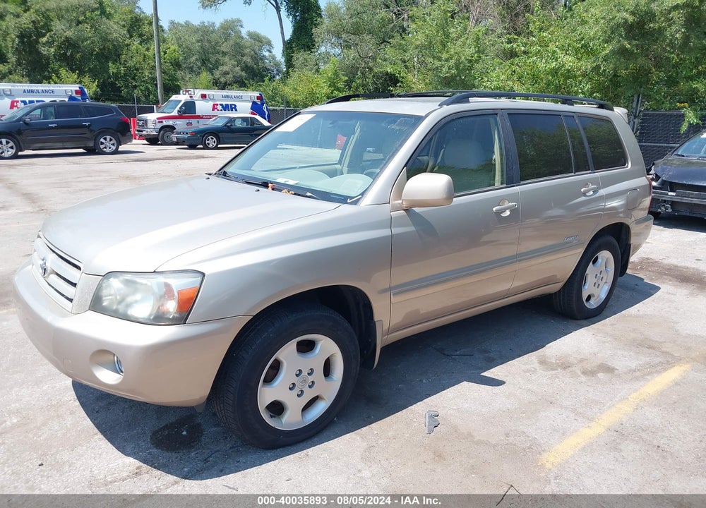 2006 TOYOTA HIGHLANDER LIMITED V6 VIN: JTEEP21A860182619