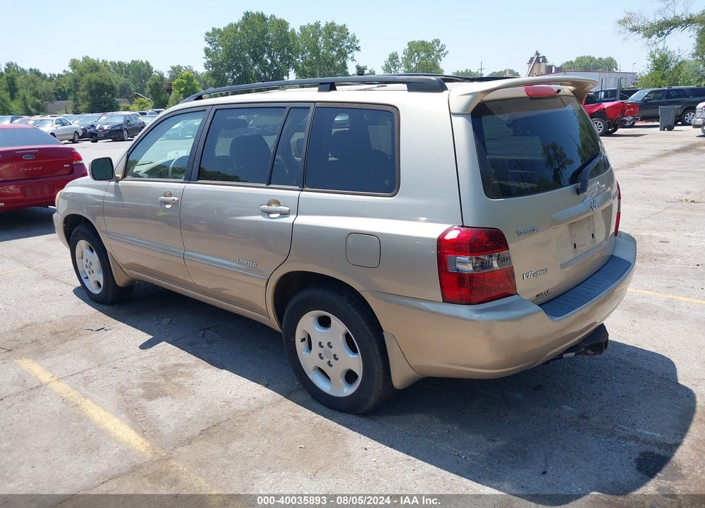 2006 TOYOTA HIGHLANDER LIMITED V6 VIN: JTEEP21A860182619