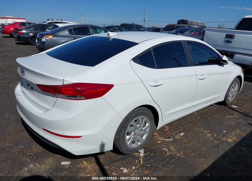 2018 HYUNDAI ELANTRA SE VIN: 5NPD74LF2JH395050