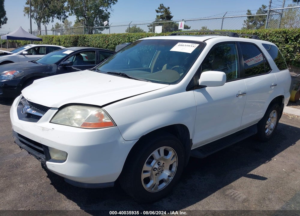 2002 ACURA MDX VIN: 2HNYD18432H539242