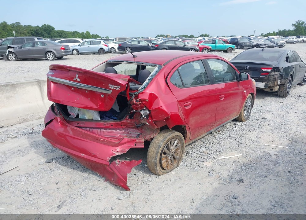 2019 MITSUBISHI MIRAGE G4 ES VIN: ML32F3FJ7KHF04628