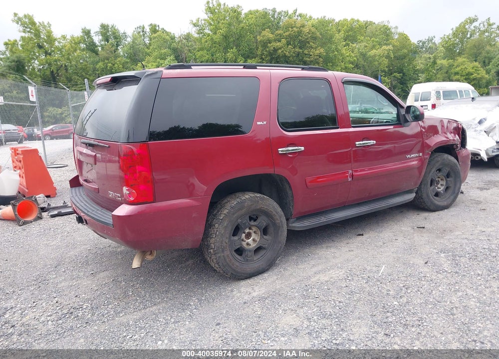 2007 GMC YUKON SLT VIN: 1GKFK13037J113598