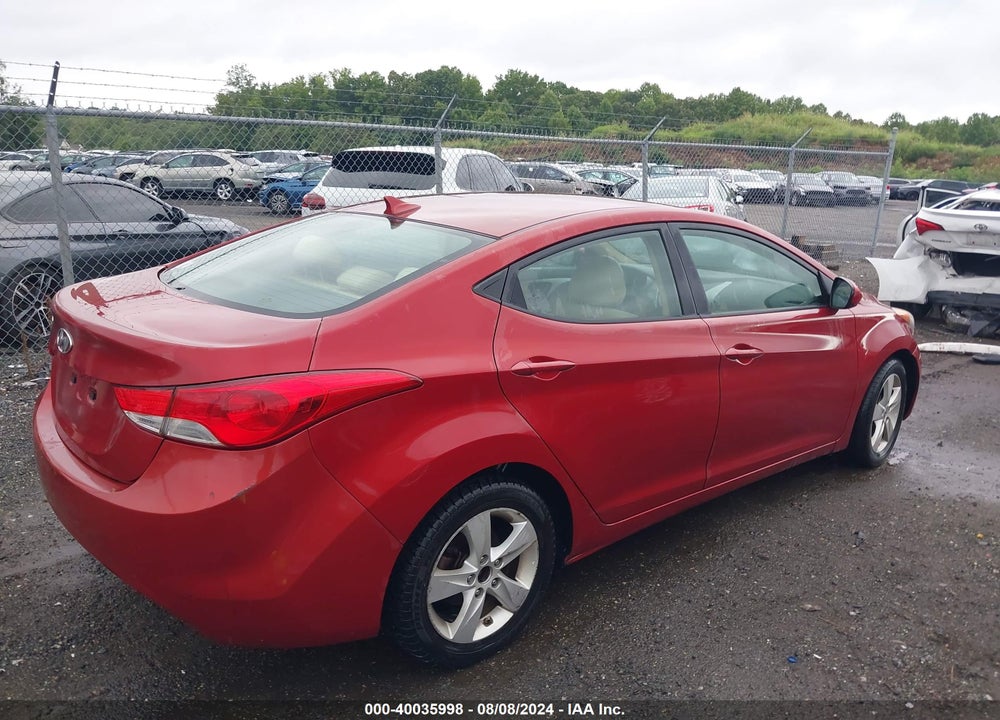 2011 HYUNDAI ELANTRA GLS (ULSAN PLANT) VIN: KMHDH4AE6BU149046