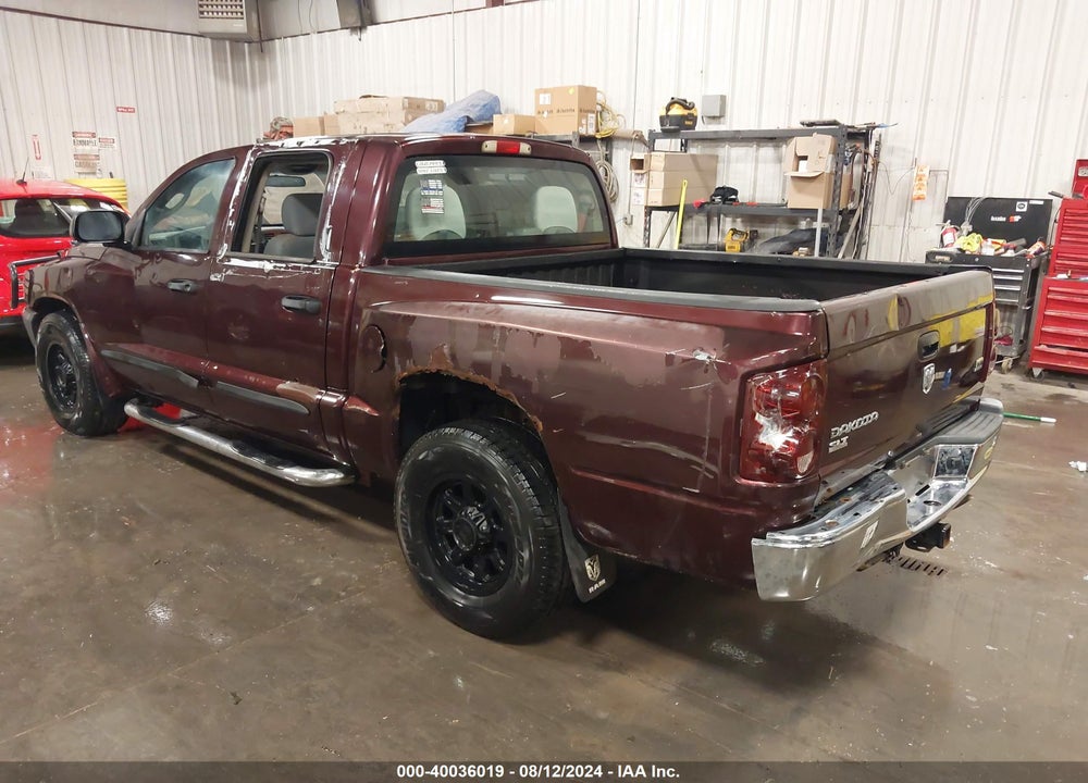 2005 DODGE DAKOTA SLT VIN: 1D7HW48N85S139044