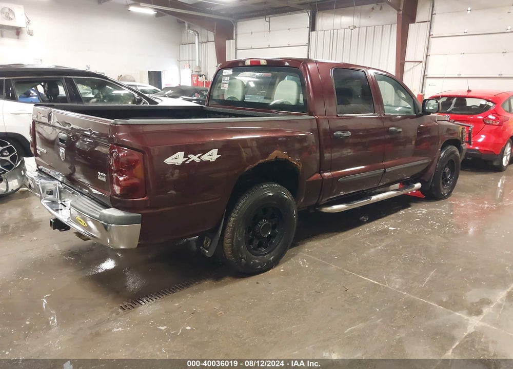 2005 DODGE DAKOTA SLT VIN: 1D7HW48N85S139044