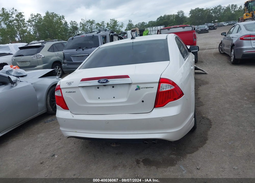 2012 FORD FUSION HYBRID VIN: 3FADP0L39CR288548