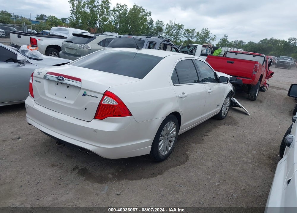 2012 FORD FUSION HYBRID VIN: 3FADP0L39CR288548