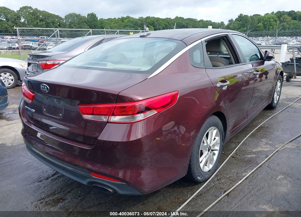 2016 KIA OPTIMA VIN: 5XXGT4L31GG102807