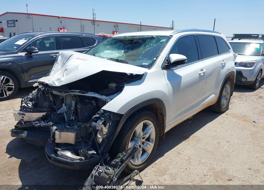 2015 TOYOTA HIGHLANDER LIMITED V6 VIN: 5TDDKRFH3FS155614