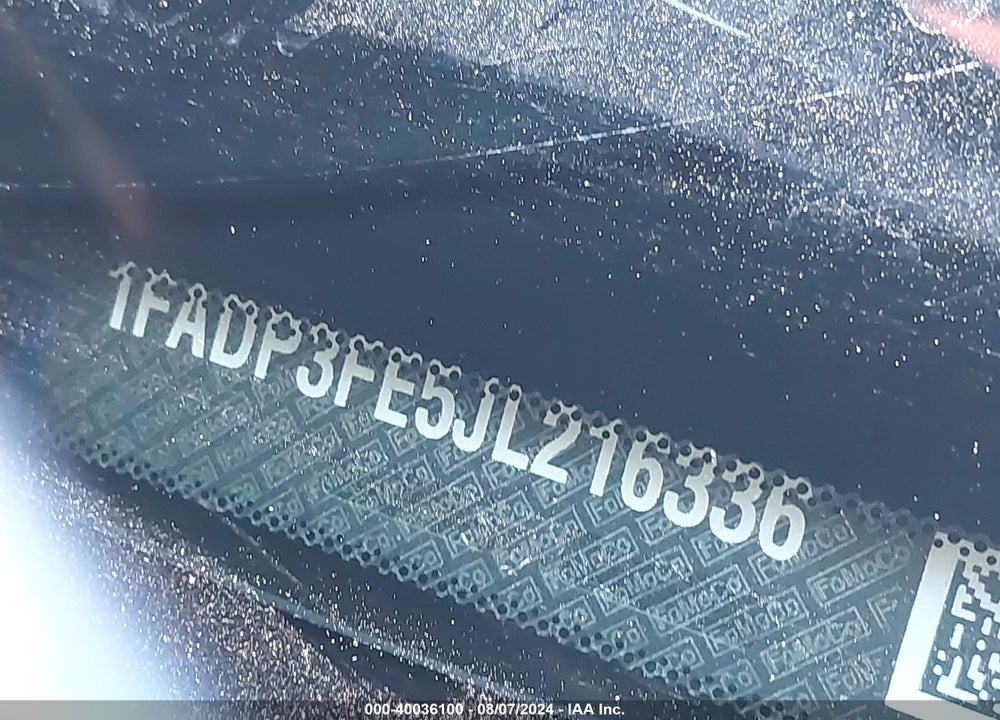 2018 FORD FOCUS SE VIN: 1FADP3FE5JL216336
