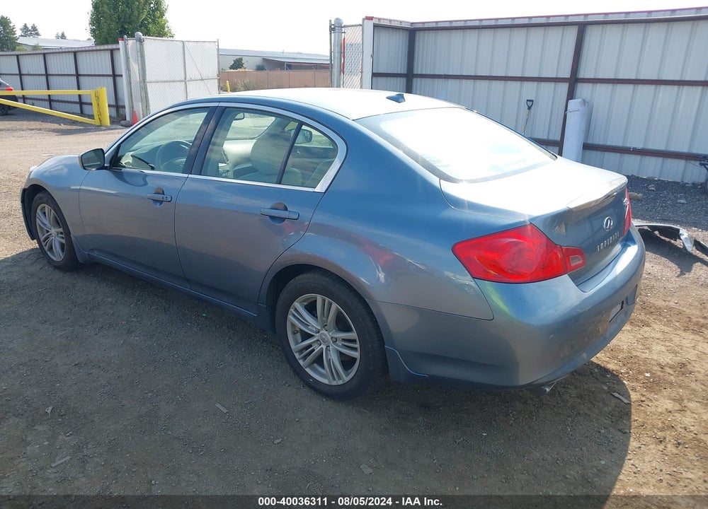 2010 INFINITI G37X VIN: JN1CV6AR3AM455016
