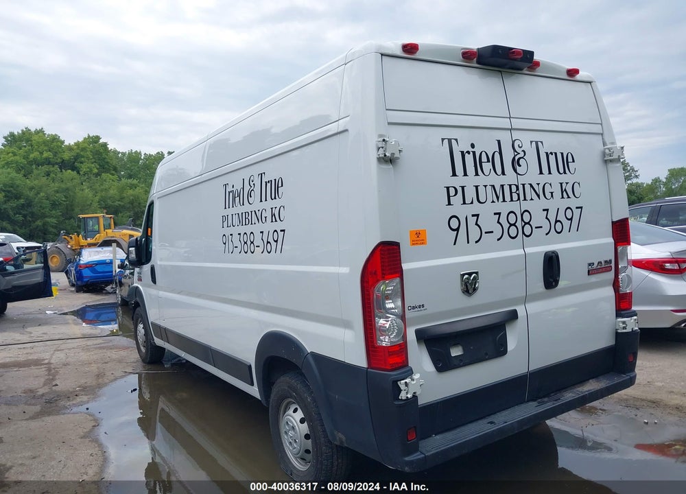 2020 RAM PROMASTER 2500 HIGH ROOF 159 WB VIN: 3C6TRVDG6LE101652