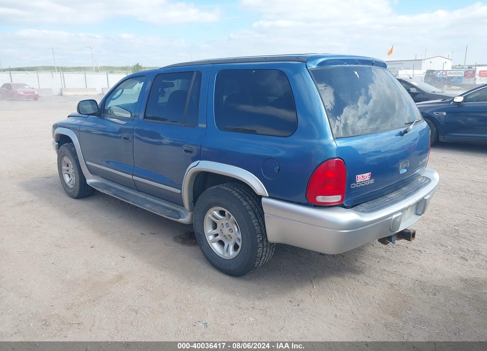 2002 DODGE DURANGO VIN: 1B8HS58N42F186583