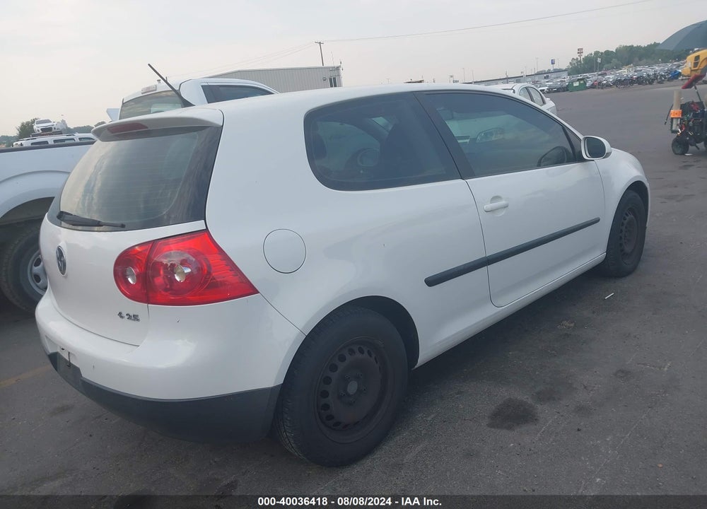 2007 VOLKSWAGEN RABBIT 2-DOOR VIN: WVWBS71K67W244948