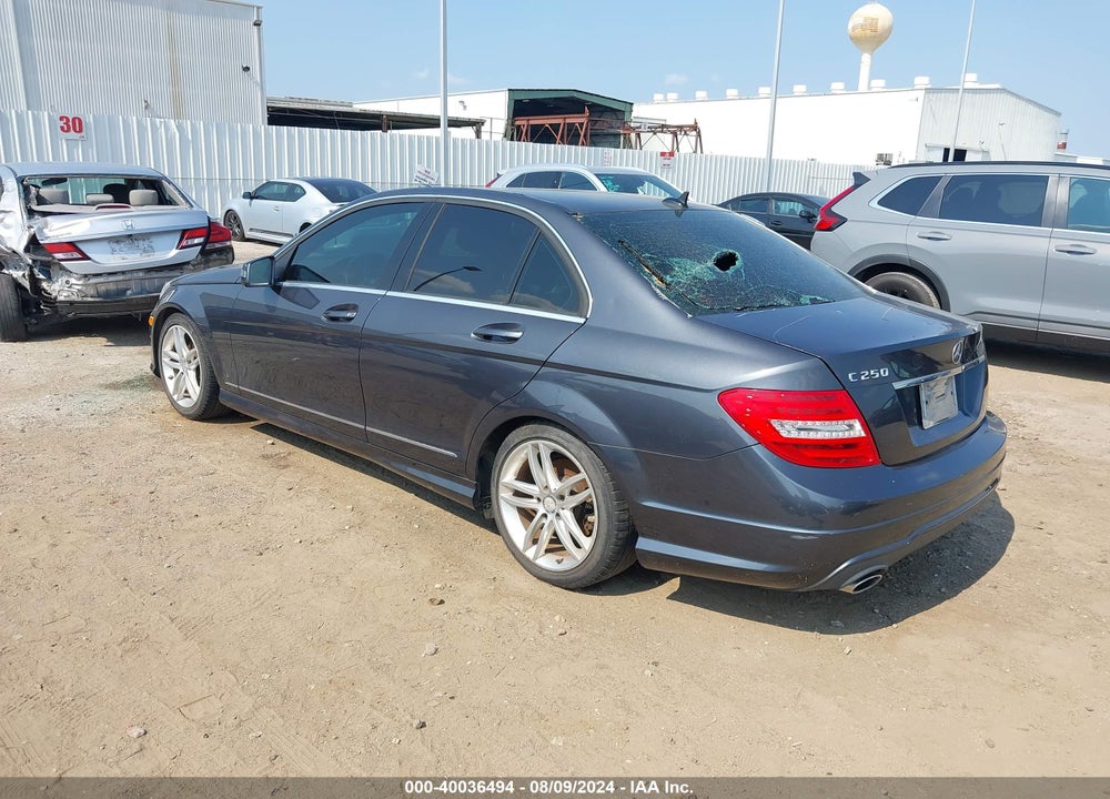2013 MERCEDES-BENZ C 250 VIN: WDDGF4HB9DR257904
