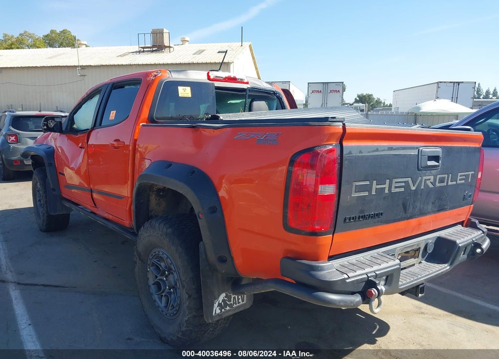 2021 CHEVROLET COLORADO 4WD SHORT BOX ZR2 VIN: 1GCGTEEN8M1202110