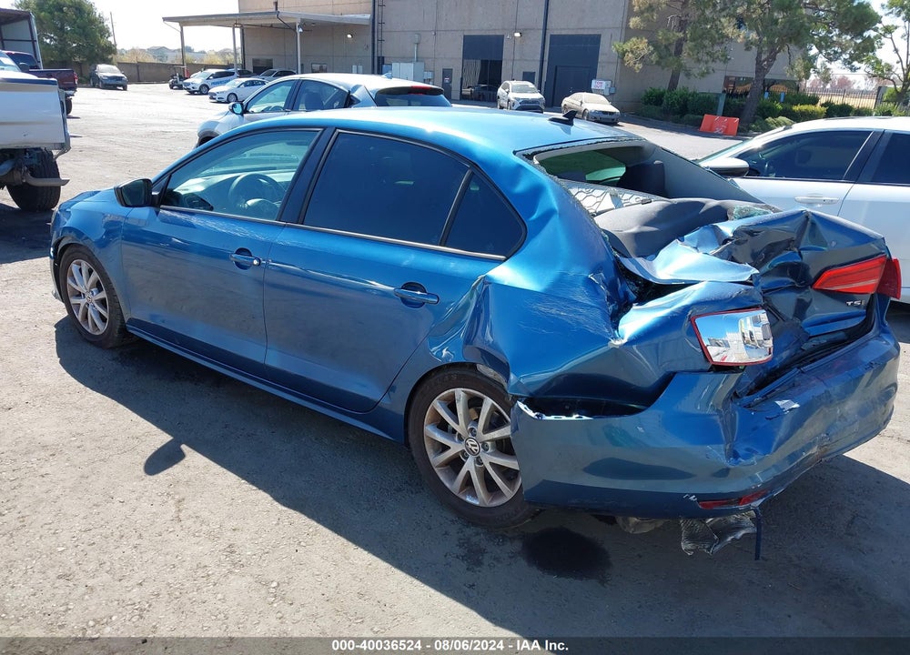 2015 VOLKSWAGEN JETTA 1.8T SE VIN: 3VWD17AJ3FM255288