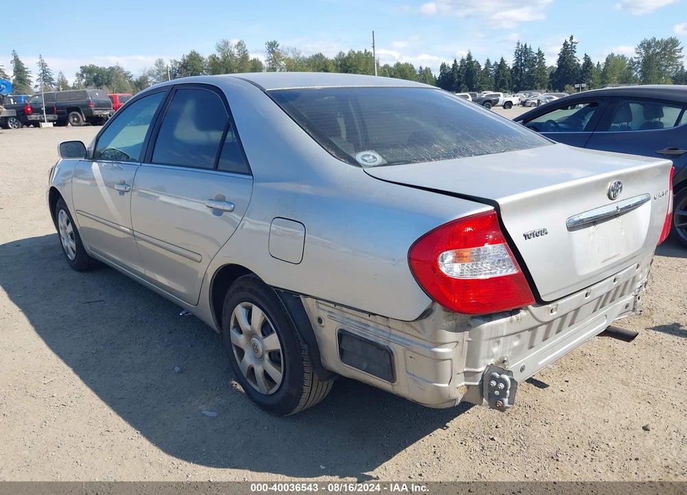 2004 TOYOTA CAMRY LE VIN: 4T1BE32K54U817095