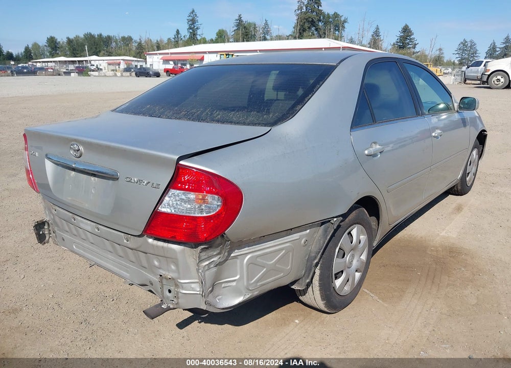 2004 TOYOTA CAMRY LE VIN: 4T1BE32K54U817095