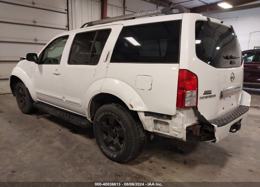 2007 NISSAN PATHFINDER VIN: 5N1AR18W87C647162