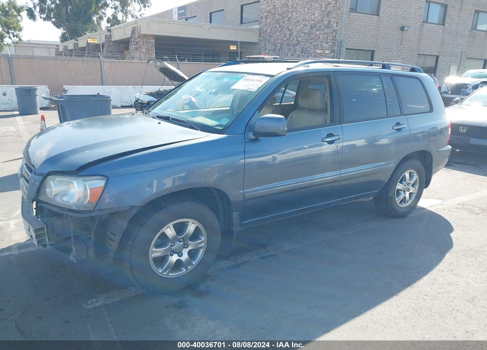 2005 TOYOTA HIGHLANDER V6 VIN: JTEDP21A850083826