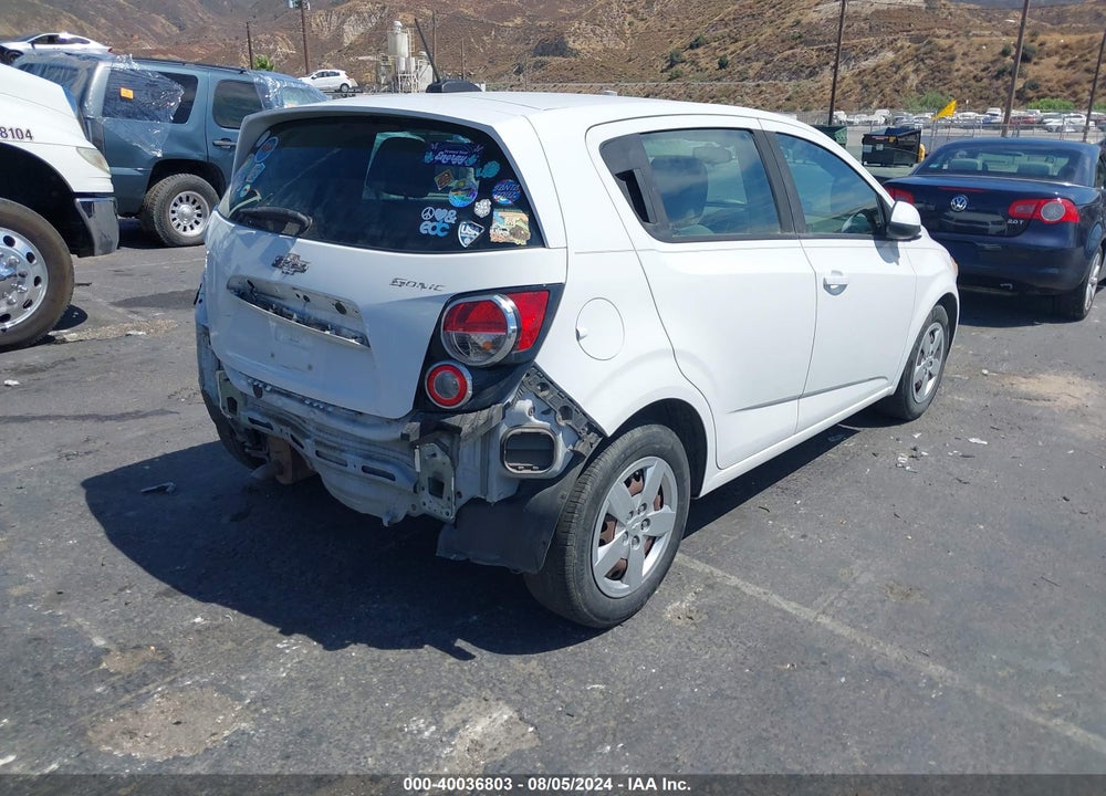 2016 CHEVROLET SONIC LS AUTO VIN: 1G1JA6SH2G4165325