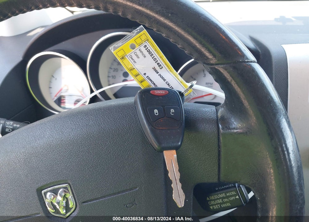 2008 DODGE CALIBER R/T VIN: 1B3HE78K08D702747