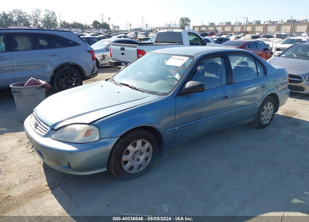 2000 HONDA CIVIC VALUE PACKAGE VIN: 2HGEJ6612YH551769