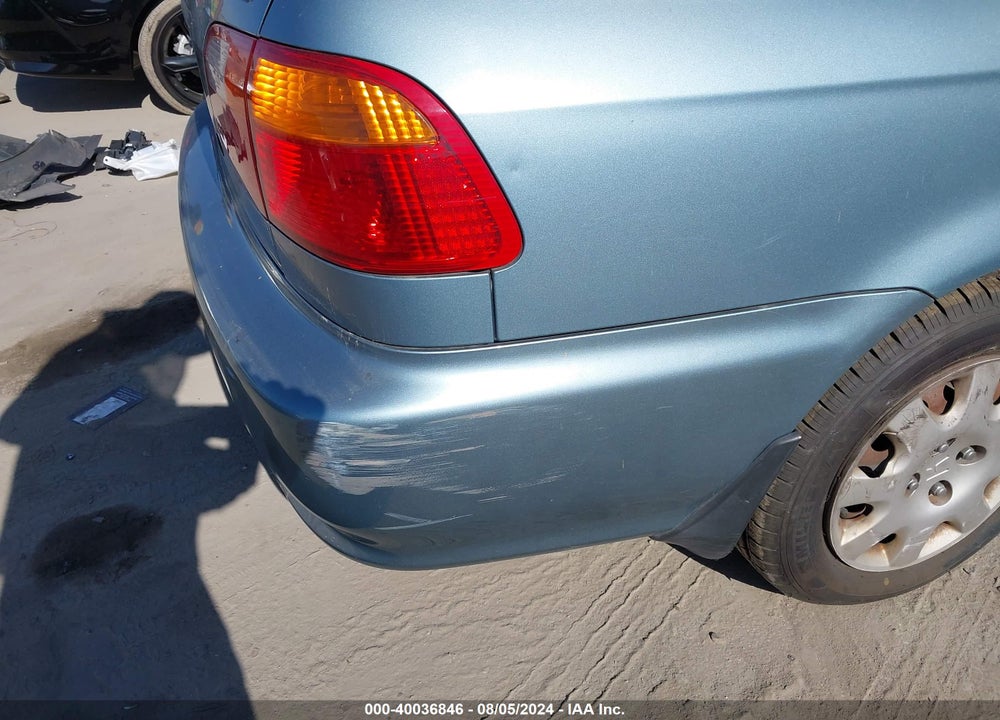 2000 HONDA CIVIC VALUE PACKAGE VIN: 2HGEJ6612YH551769